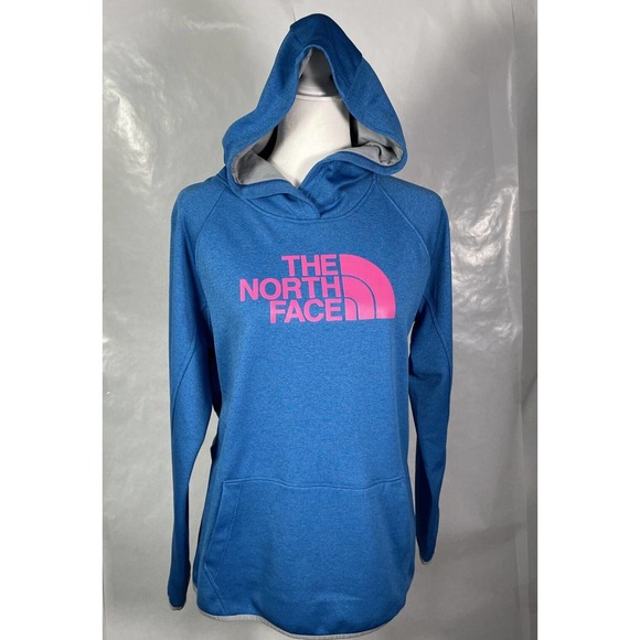 RARE The North Face Endurance Challenge Gore-tex Women Hoodie L Large Blue Pink - Picture 1 of 14